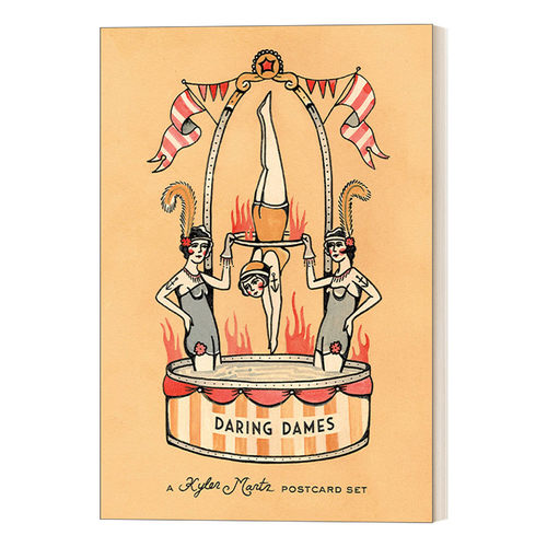 英文原版 Daring Dames A Kyler Martz Postcard Set大胆的女士 美国插画师 纹身画师Kyler Martz作品明信片盒装 进口英语原版书籍