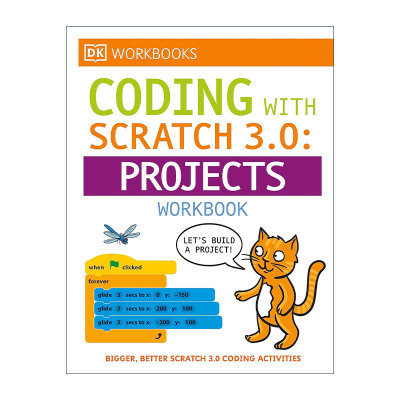英文原版 Coding with Scratch 3.0 Projects Workbook 儿童英语编程语言入门练习册 英文版 进口英语原版书籍