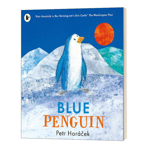 英文原版绘本 Blue Penguin 蓝色企鹅 捷克绘本大师 Petr Horacek全彩感人友谊插画故事儿童英语启蒙 英文版 进口英语原版书籍
