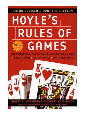 英文原版 Hoyle's Rules of Games 霍伊尔游戏规则 第三版修订更新版 扑克与其他纸牌游戏基本指南 Albert H. Morehead 英文版