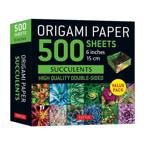 英文原版 Origami Paper 500 sheets Succulents 6