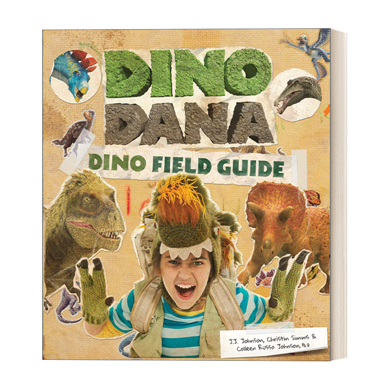 英文原版 Dino Dana Dino Field Guide Dinosaur gift 恐龙女孩系列 恐龙实地指南 儿童科普百科 精装 英文版 进口英语原版书籍