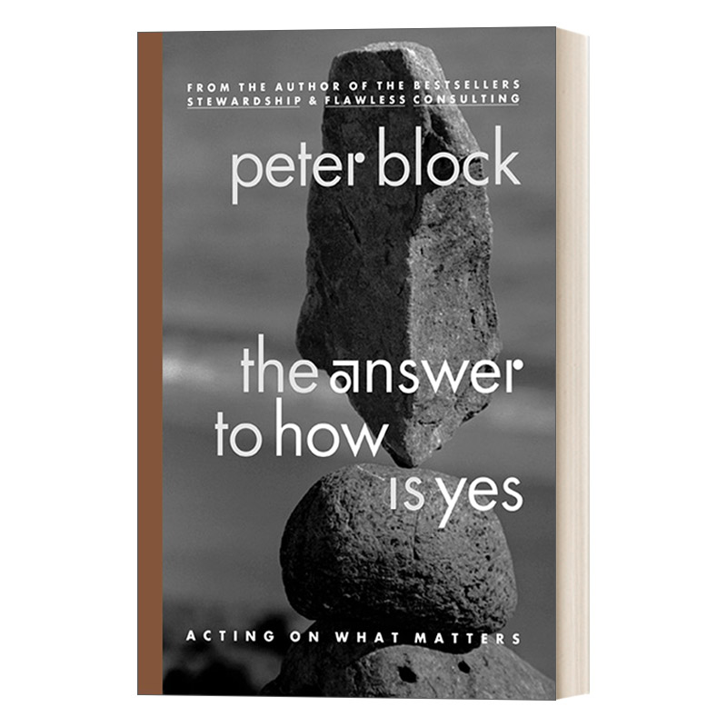 英文原版 The Answer to How Is Yes 答案是肯定的 在重要的事情上采取行动 商业管理 Peter Block 英文版 进口英语原版书籍
