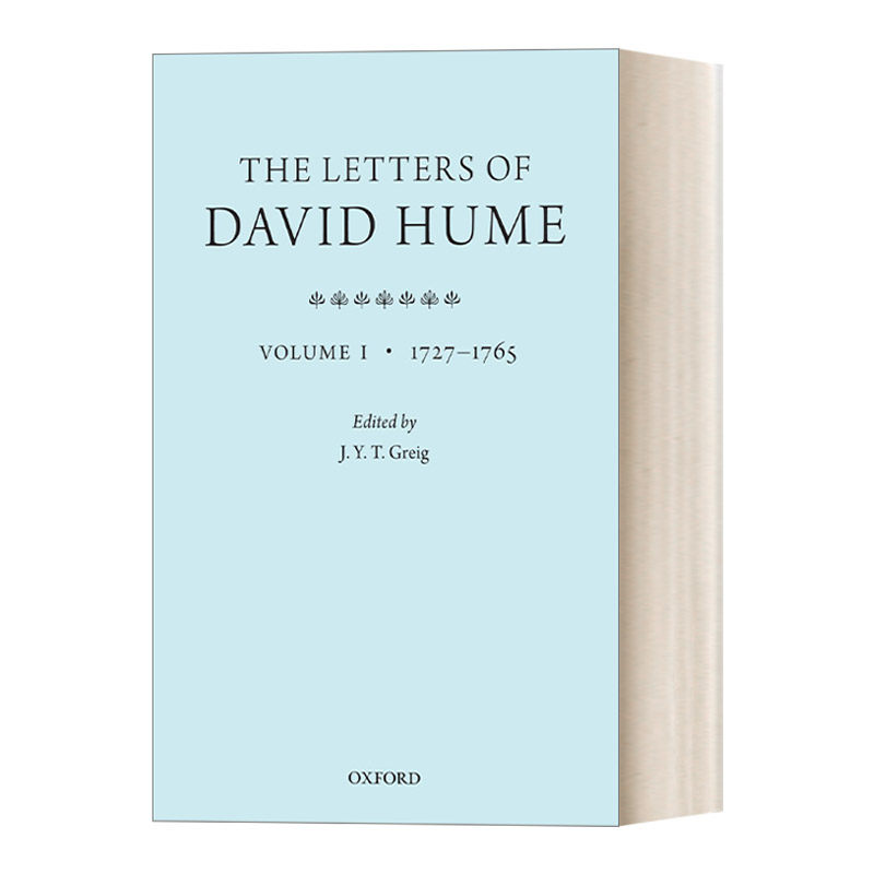 英文原版 the letters of david hume 大卫休谟书信集第1卷 英文版
