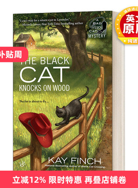 英文原版小说 A Bad Luck Cat Mystery 02 The Black Cat Knocks on Wood 厄运猫之谜2 黑猫敲木头 英文版 进口英语原版书籍