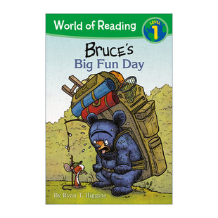 Mother Big World Reading 大日子 进口书籍 英文原版 鹅妈妈布鲁斯 Bruce Day Fun 英文版 迪士尼阅读世界分级读物L