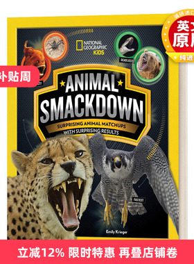英文原版 Animal Smackdown 动物对决 令人惊讶的动物对决和令人惊讶的结果 国家地理儿童 科普百科 英文版 进口英语原版书籍