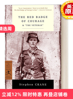 英文原版 The Red Badge of Courage & The Veteran 红色英勇勋章 老兵 Stephen Crane斯蒂芬·克莱恩 英文版 进口英语原版书
