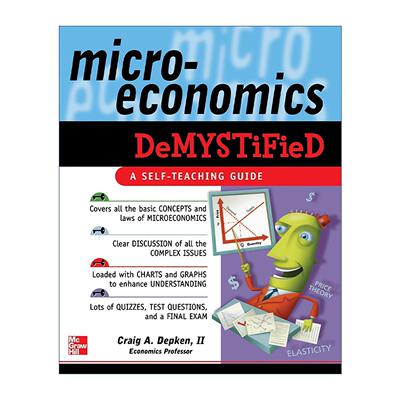 英文原版 Microeconomics Demystified 微观经济学 自学向导系列 英文版 进口英语原版书籍