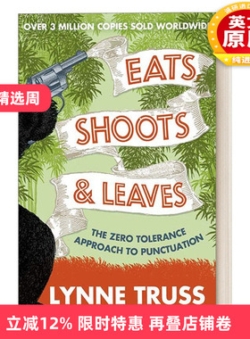 英文原版 Eats Shoots And Leaves 熊猫吃射走 琳恩·特鲁斯童书 正确标点运用 英文版 进口英语原版书籍