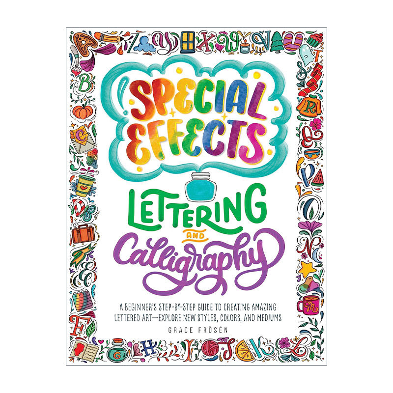 英文原版 Special Effects Lettering and Calligraphy 西洋艺术字书法特效 英文版 进口英语原版书籍