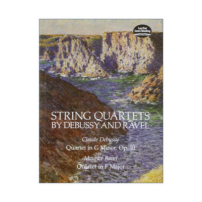 英文原版 String Quartets by Debussy and Ravel 德彪西与拉威尔弦乐四重奏 G小调 F大调 英文版 进口英语原版书籍