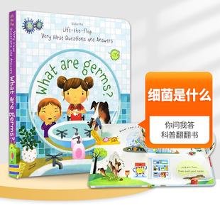 英文版 书籍 What 儿童英语启蒙绘本 纸板书 Germs 英文原版 are 进口原版 细菌是什么 生物知识 你问我答科普翻翻书