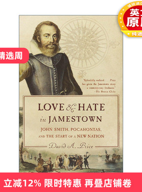 英文原版 Love and Hate in Jamestown 詹姆斯敦的爱与恨 美国历史 皮克斯总动员作者David Andrew Price 英文版 进口英语原版书籍