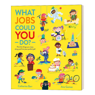 你能做什么工作？ 书籍儿童全英语书 Jobs 进口英语原版 英文版 儿童职业认知科普读物启蒙绘本 Do? You Could What 英文原版