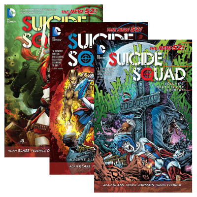 英文原版 Suicide Squad 自杀小队漫画系列3册 The New 52 DC漫画 Adam Glass 英文版 进口英语原版书籍