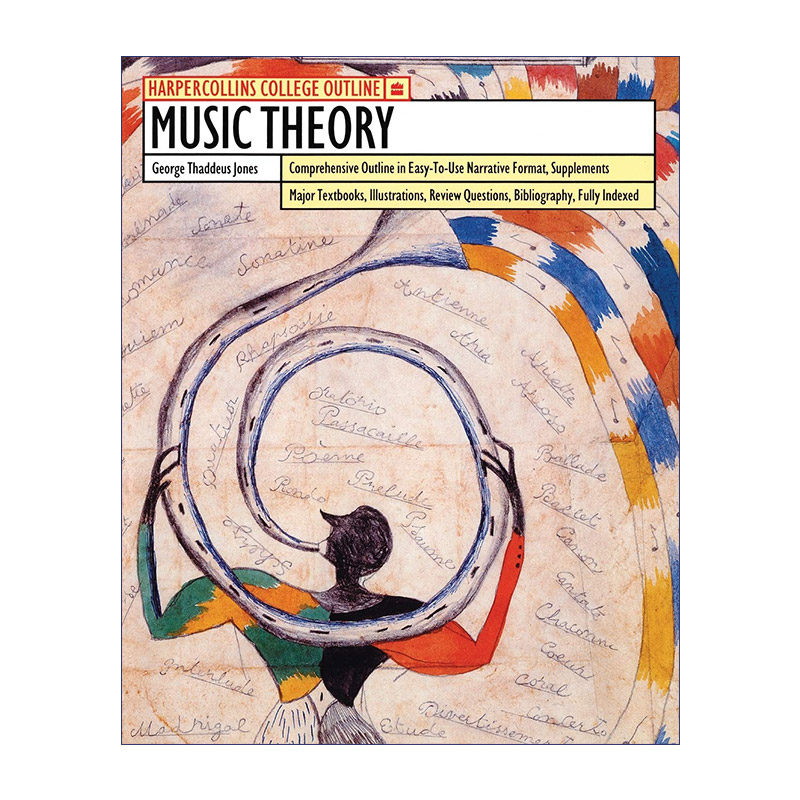 英文原版 Music Theory HarperCollins College Outline Series 音乐理论概要 美国大学先修课程AP读物 英文版 进口英语原版书籍