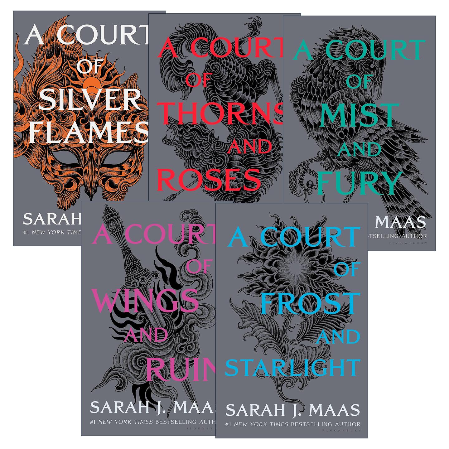 英文原版 仙灵王庭纪1-5册精装 奇幻小说 萨拉J马拉斯 Sarah J. Maas 英文版 进口英语原版书籍