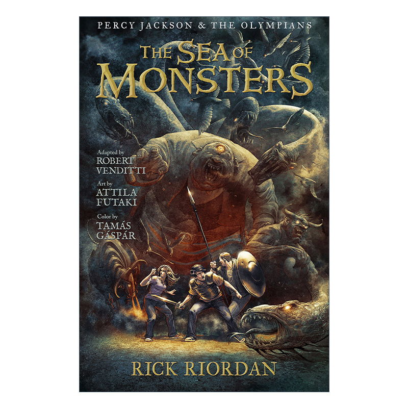 Percy Jackson and the Olympians: The Sea of Monsters 波西杰克逊与奥林匹斯2 魔兽之海 漫画图像小说 Rick Riordan 进口书籍