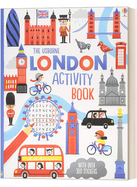 英文原版 London Activity Book 伦敦活动手册 Usborne贴纸书 尤斯伯恩图书迷宫书早教书 绘本 英文版 进口英语原版书籍