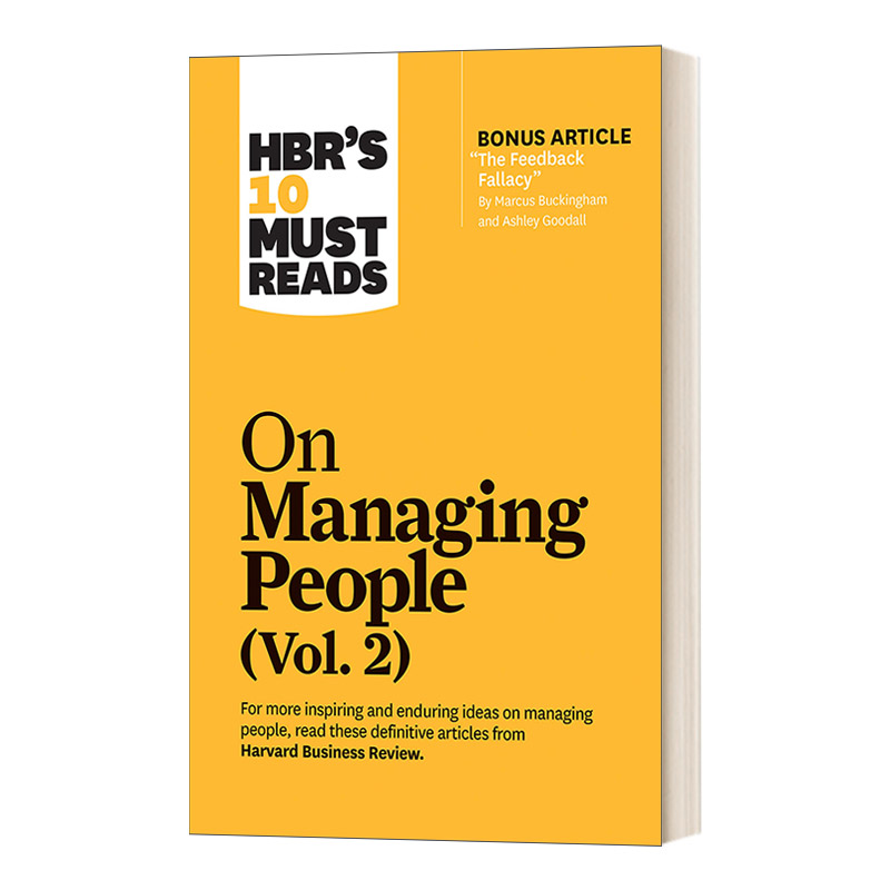 英文原版HBR's 10 Must Reads on Managing People, Vol. 2 哈佛商业评论管理必读 团队竞争力 第2卷 英文版 进口英语原版书籍 书籍/杂志/报纸 管理类原版书 原图主图