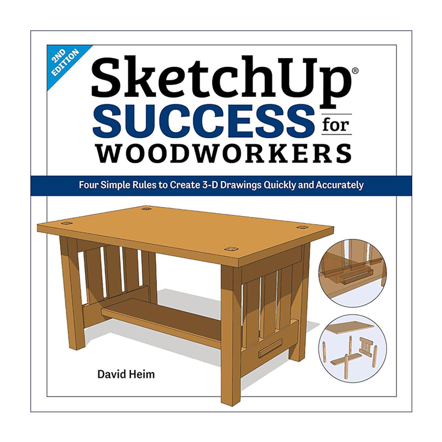 英文原版 SketchUp Success for Woodworkers 木工草图大师实操教程 极简制图法则 高效绘制三维设计图指南 进口英语原版书籍