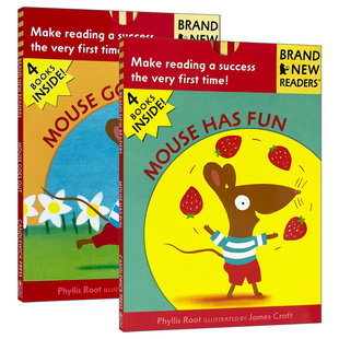 Mouse老鼠系列2册 儿童绘本 进口英语原版 英文原版 Candlewick分级读物 New Brand Readers 英文版 书籍