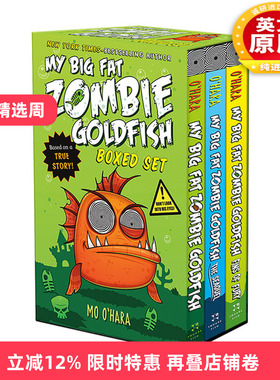 英文原版 My Big Fat Zombie Goldfish Boxed Set 大胖丧尸金鱼系列3册盒装 小学英文课外读物 英文版 进口英语原版书籍