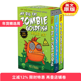 英文原版 My Big Fat Zombie Goldfish Boxed Set 大胖丧尸金鱼系列3册盒装 小学英文课外读物 英文版 进口英语原版书籍