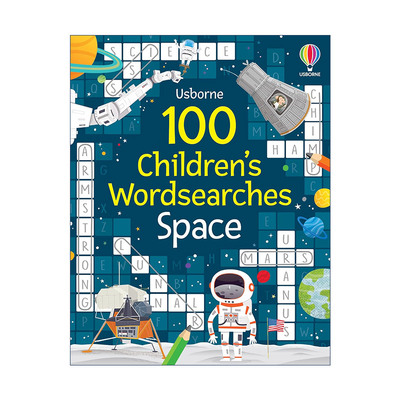 英文原版 100 Children's Wordsearches Space 尤斯伯恩100个找词游戏 太空 儿童益智游戏 英文版 进口英语原版书籍