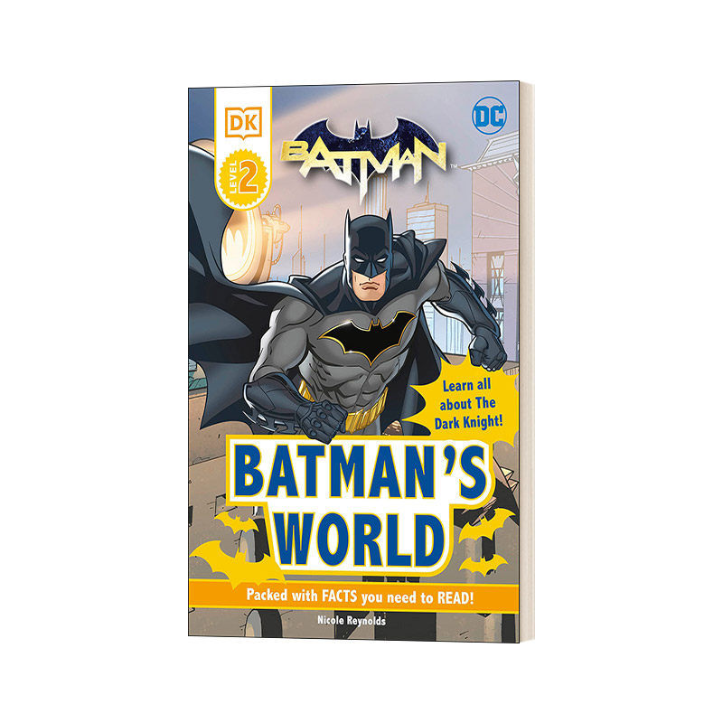 英文原版 dk readers level 2 dc batmans world meet the dark