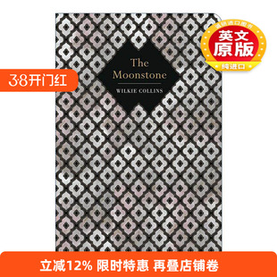 英文原版 The Moonstone 月亮宝石 浮雕封面高颜值装帧设计 精装 Chiltern Classic 威尔基·柯林斯 英文版 进口英语原版书籍