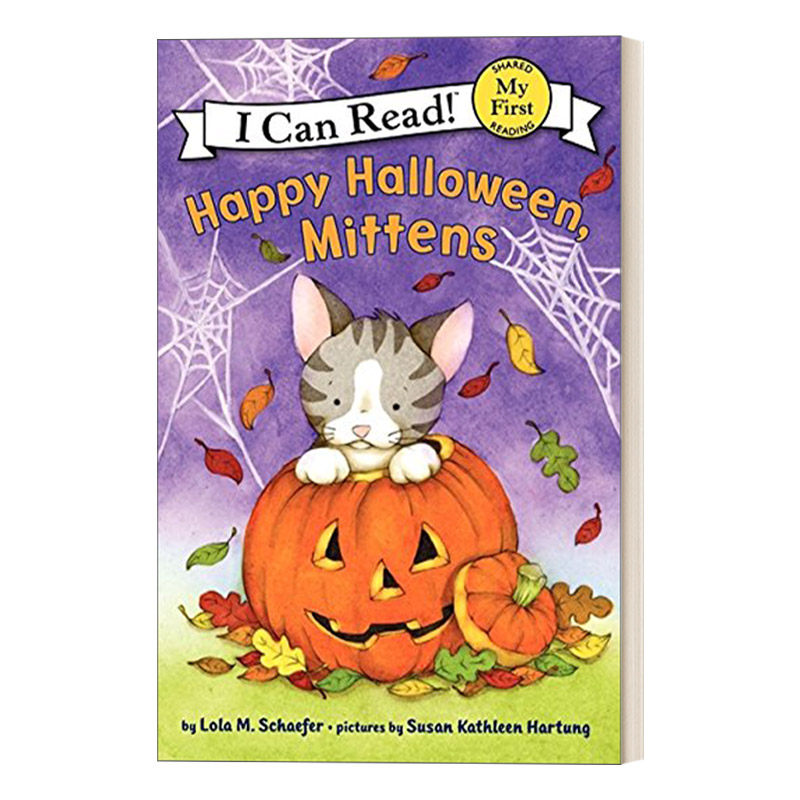 英文原版 happy halloween mittens 万圣节快乐 小猫咪咪 分级阅读