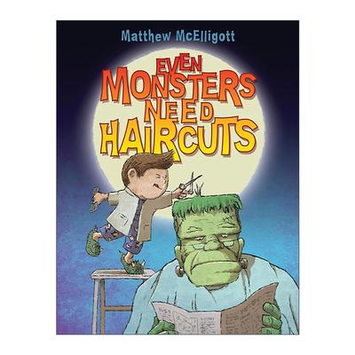 英文原版 Even Monsters Need Haircuts 怪兽也要剪头发 Matthew McElligott儿童绘本 英文版 进口英语原版书籍