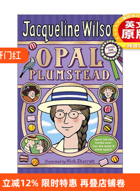 英文原版 Opal Plumstead 欧珀的故事 杰奎琳·威尔逊儿童故事书 英文版 进口英语原版书籍