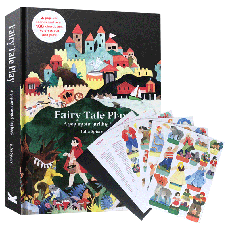 童话剧本一本立体的童话书 英文原版绘本 Fairy Tale Play 童话故事角色扮演 艺术启蒙 童话剧本剧场书 英文版进口原版书籍