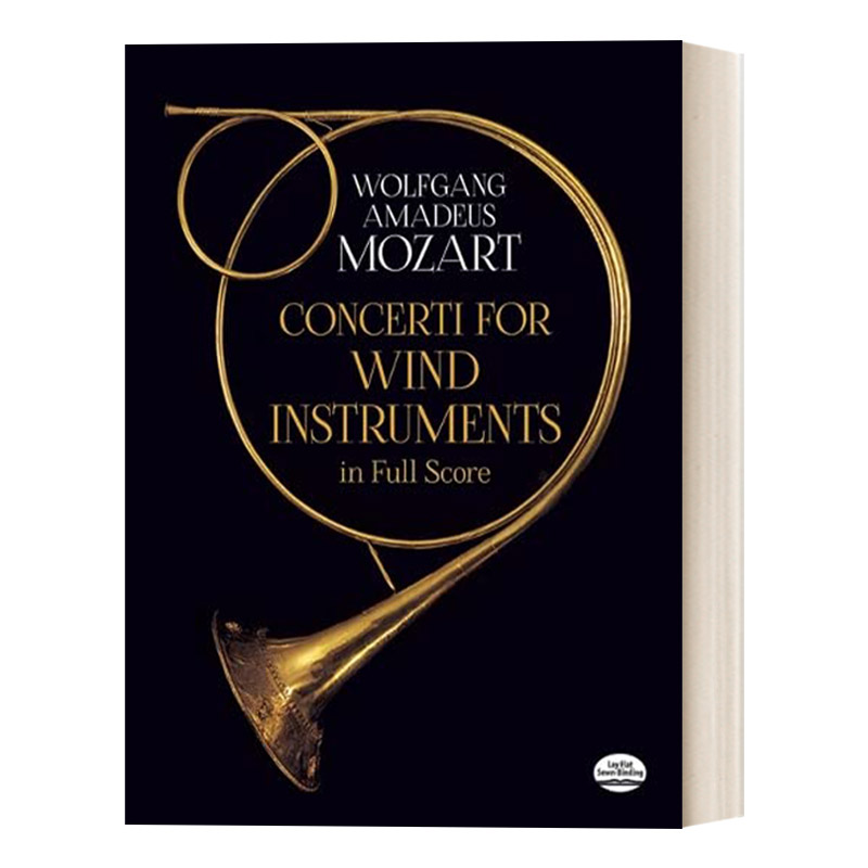 英文原版 Concerti for Wind Instruments in Full Score 莫扎特十首管乐器协奏曲全谱 英文版 进口英语原版书籍