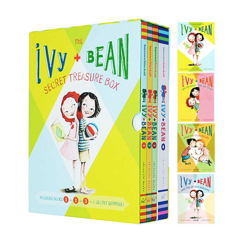艾薇和豆豆1-3盒装 英文原版 Ivy Bean Treasure Box 附笔记本 女孩英语课外阅读书籍 英文版进口原版儿童英语友谊故事书