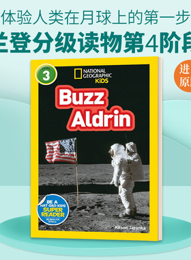National Geographic Readers level 3 Buzz Aldrin 英文原版绘本 美国国家地理分级阅读读物全彩版儿童科普百科书人物传记名人