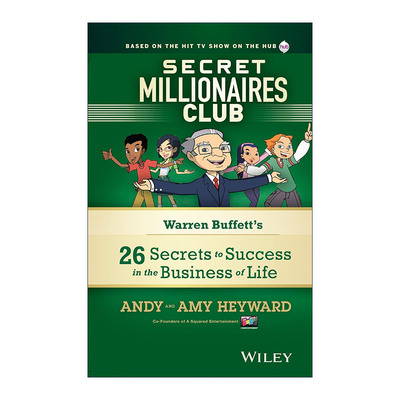 英文原版 Secret Millionaires Club 富豪俱乐部 巴菲特的26个成功秘诀 巴菲特配音动画原著 精装 英文版 进口英语原版书籍