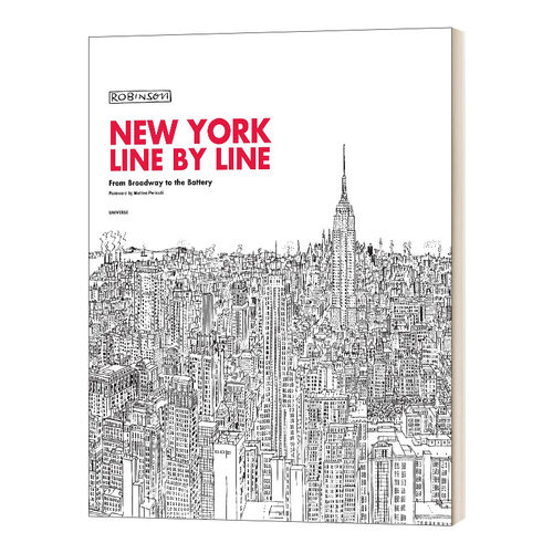 英文原版 New York Line by Line 纽约 一行接一行 从百老汇到炮台剧院 精装 英文版 进口英语原版书籍