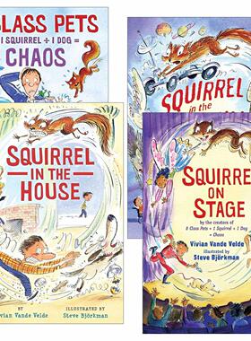 英文原版 Twitch the Squirrel 松鼠特维奇系列1-4册 爱伦坡奖得主Vivian Vande Velde 英文版 进口英语原版书籍