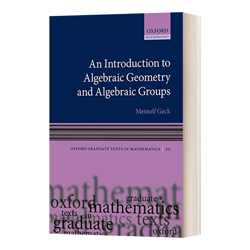 英文原版 An Introduction to Algebraic Geometry and Algebraic Groups 代数几何与代数群入门 英文版 进口英语原版书籍