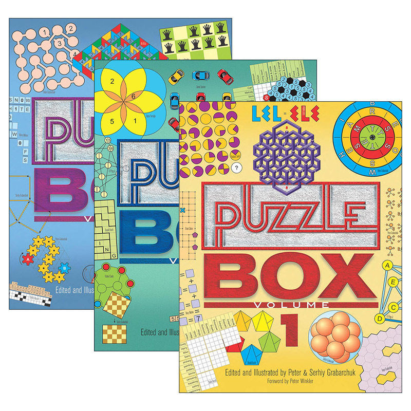 英文原版 Puzzle Box数学谜题集系列 3册套装 益智游戏 Peter Grabarchuk 英文版 进口英语原版书籍