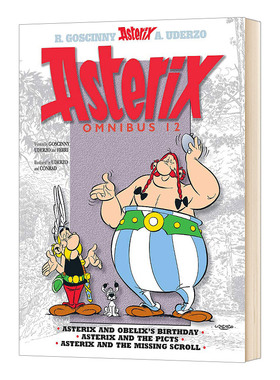 英文原版 Asterix Omnibus 12 高卢英雄历险记34-36 合订本 卷十二 儿童漫画书 英文版 进口英语原版书籍