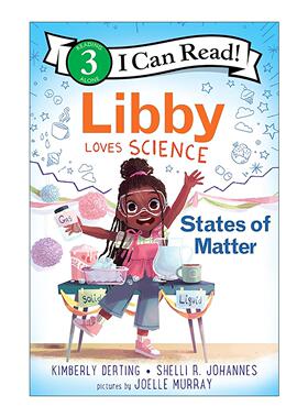 英文原版 Libby Loves Science States of Matter 利比爱科学 物质状态 I Can Read Level 3 STEM主题分级阅读 进口英语原版书籍