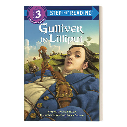 英文原版 Step into Reading 3 - Gulliver in Lilliput 格列佛在小人国 兰登分级阅读3 英文版 进口英语原版书籍