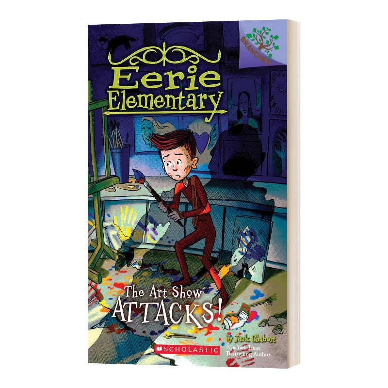 英文原版 Eerie Elementary #9 The Art Show Attacks! 怪异小学9 学乐大树系列 儿童读物 英文版 进口英语原版书籍
