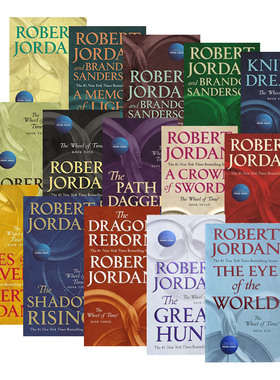 英文原版 The Wheel Of Time 前传+时光之轮1-14 文学小说 15册 Robert Jordan 简装 英文版 进口英语原版书籍
