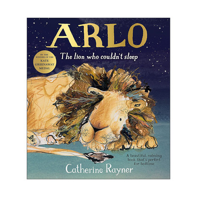 英文原版 Arlo The Lion Who Couldn't Sleep 无法入睡的狮子阿洛 儿童动物绘本 凯特格林威奖获奖作者 英文版 进口英语原版书籍